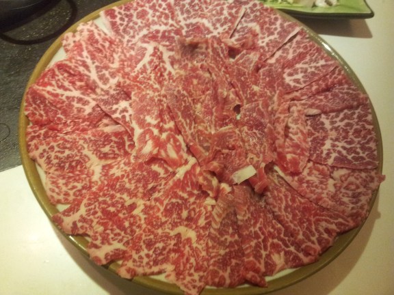handcut US angus marbled beef (肥牛)