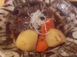 braised saga wagyu shank in miso
