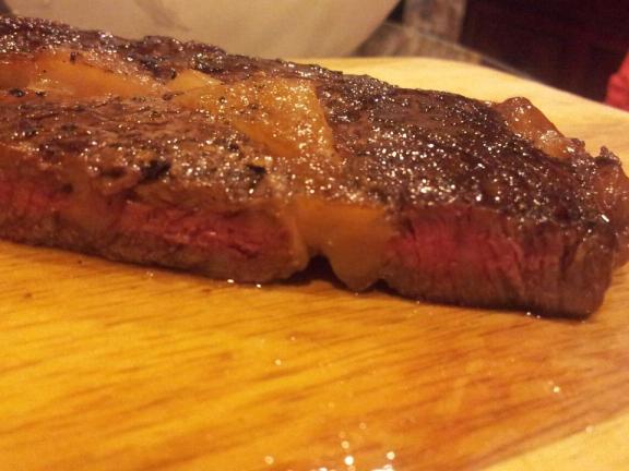 panfried ribeye using GR (Gordon Ramsay) method