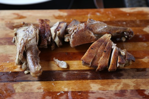 skin-on pan-roasted brined duck breast