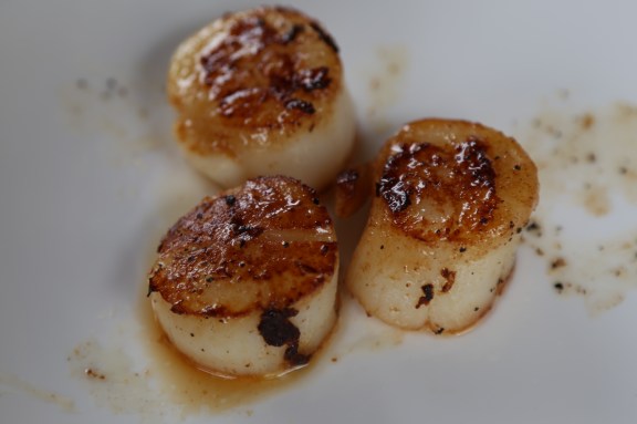 pan-seared Hokkaido scallops