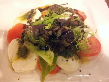 capresse (mozarella with rockets & tomatoes)