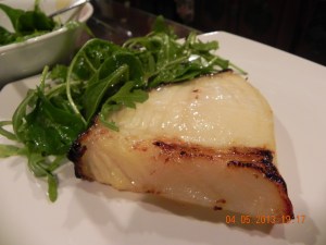 Nobu miso cod - the usual lovely firm, bouncy, slightly oily cod texture & full of flavours