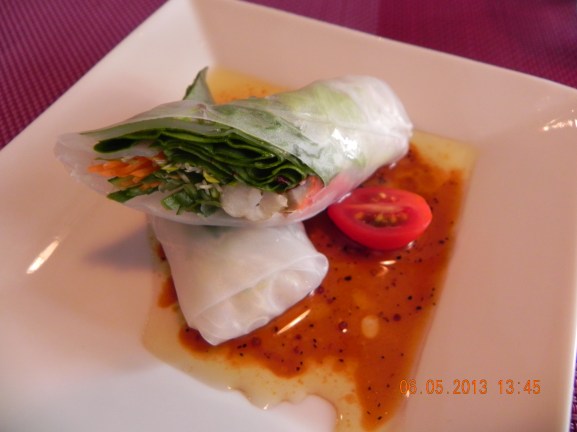 lobster (in vietnamese rice) roll