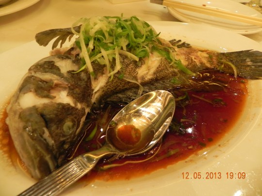 steamed garoupa - this was very good everyone liked it