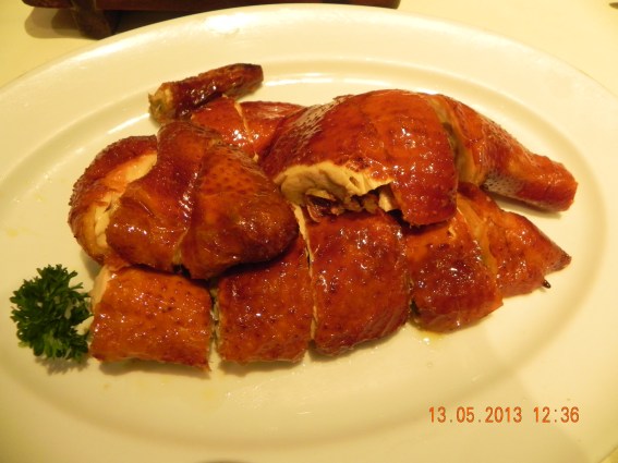 1/2 roast chicken - very crispy skin & tasty chicken