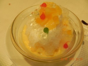 ice fruit sago dessert