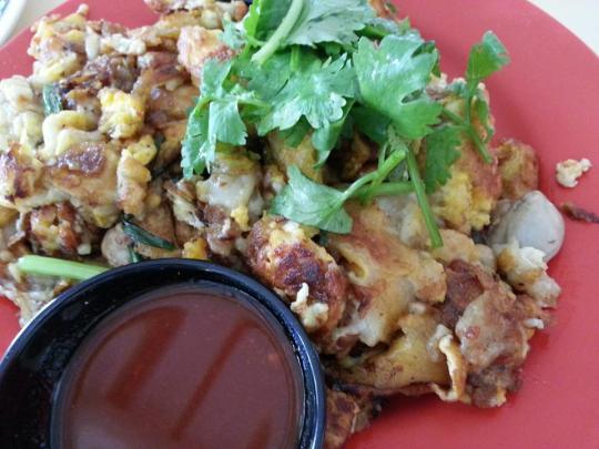 or luah (fried oyster omelette)