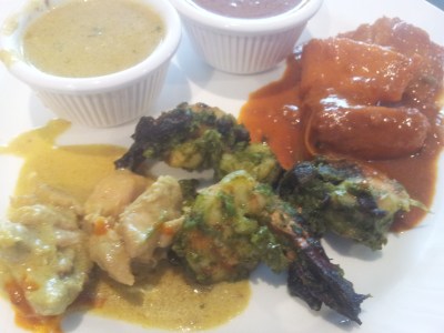 curry chicken, tandoori prawns & fish curry - the 3 best dishes