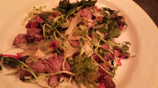 rump steak salad