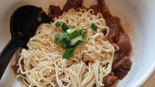 beef brisket/tendon la mian (dry)