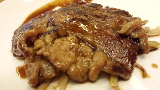 pan-fried kurobuta pork chop