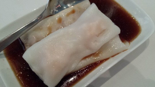 special cheung fun - 1 char siew, 1 scallop, 1 prawn