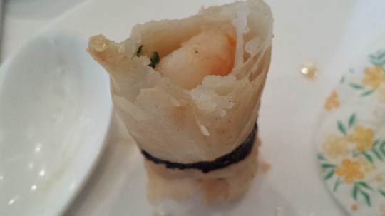 deep-fried mango spring rolls