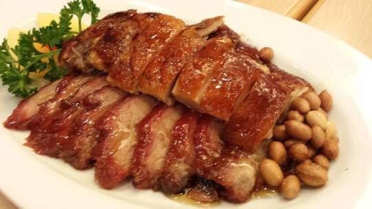 roast duck & char siew (S$18)