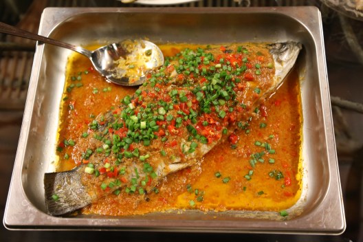 aunty bes' spicy tau jeon seabass