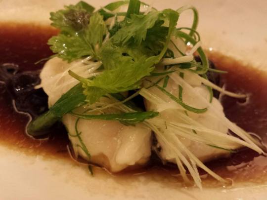 steamed soon hock fillet in light soya sauce