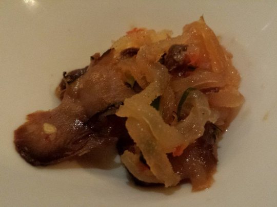 small starter dish - jellyfish & topshell