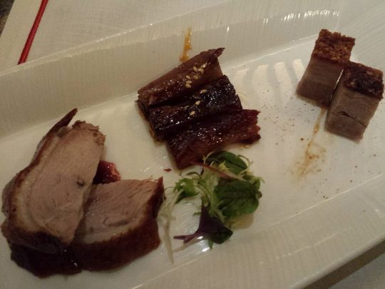 roast duck, roast pork & char siew appetizer