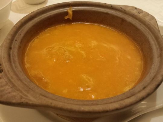 sharksfin with crabmeat & roe