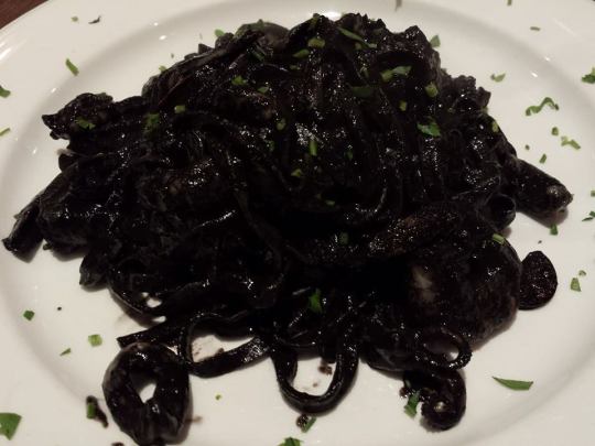 squid ink seafood tagliatele