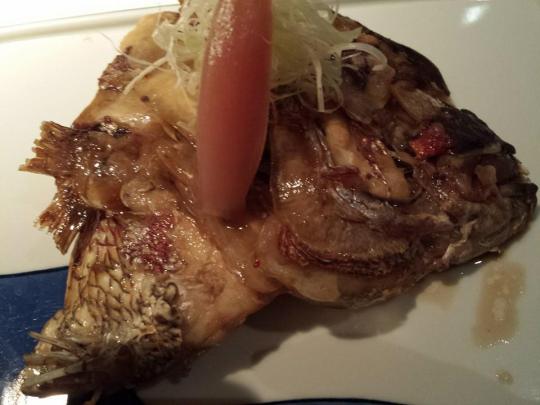 hamachi kama (fish cheeks)