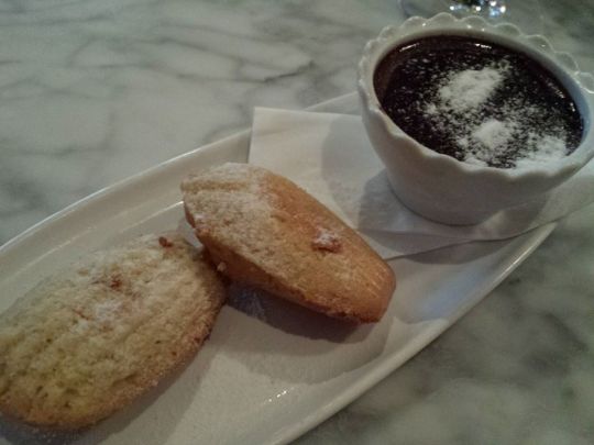 petit pot chocolate with magdaleine