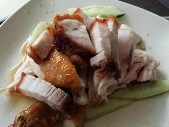 roast chicken & roast pork