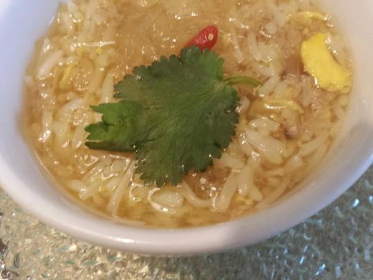 shark fin on rice (泡饭)