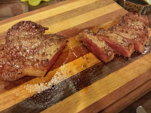 pan-fried wagyu marbling score 6/7