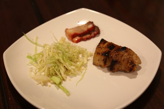 miso belly pork, char siu & ponzu salad
