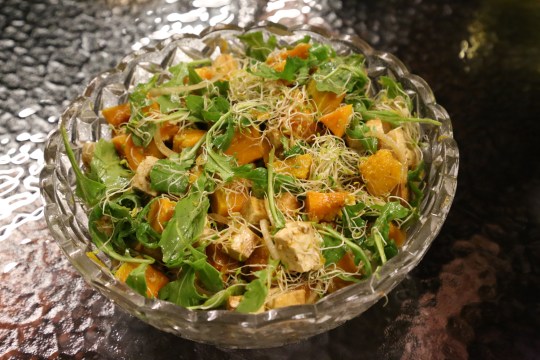 delicious pumpkin tofu salad
