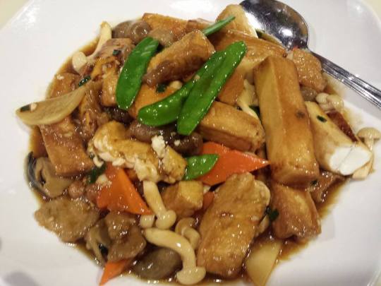 braised tofu with minced pork