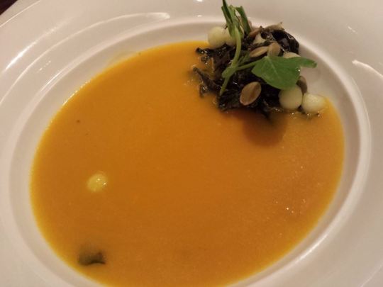 lavendar pumpkin soup S$8
