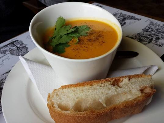 carrot coconut soup @ amsterdam