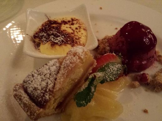 45euros pax menu darsena #5 trio of desserts