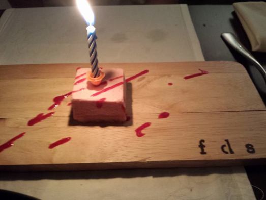 complimentary mini birthday cake