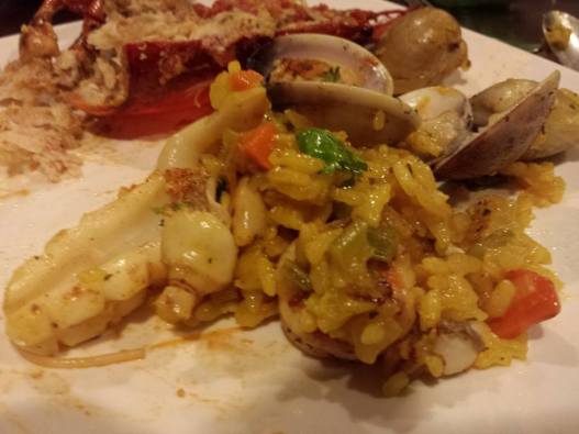 seafood risotto prawns, squid, razor clams, littleneck clams)