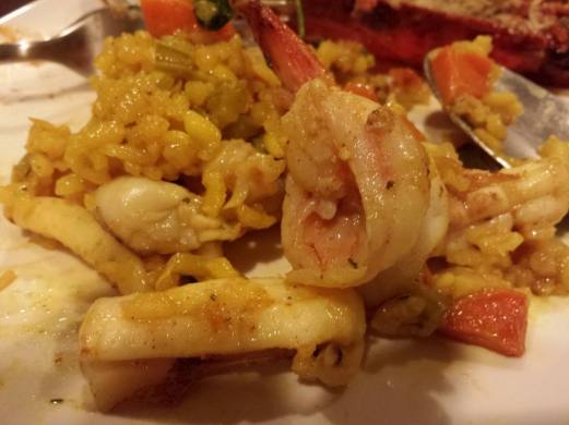 seafood risotto prawns, squid, razor clams, littleneck clams)