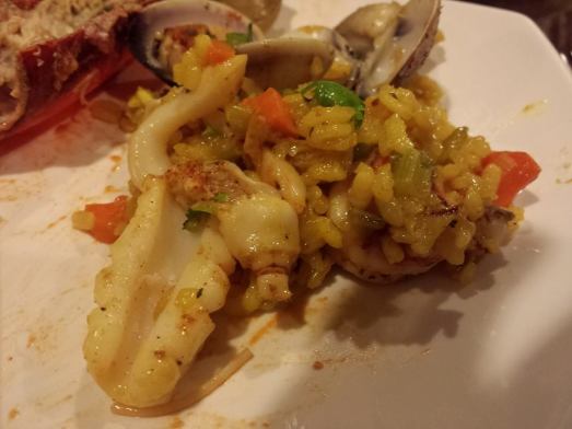 seafood risotto prawns, squid, razor clams, littleneck clams)