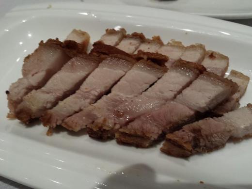 roast pork - below par!