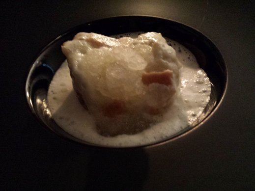 apple crumble with granitee dessert