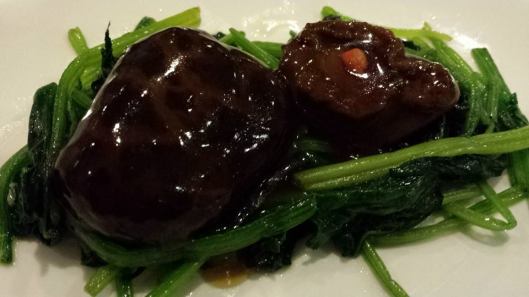 8-head abalone, mushroom & spinach