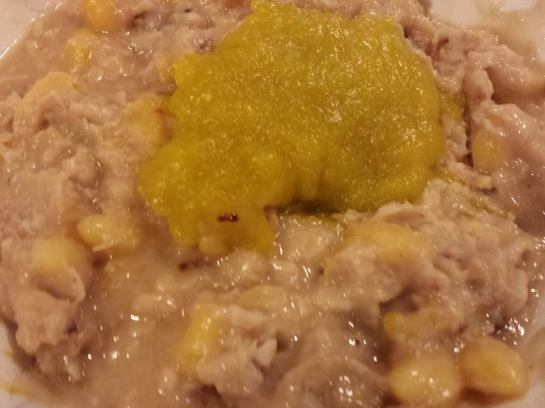 orh nee with pumpkin & ginkgo nuts (白果金瓜芋泥)