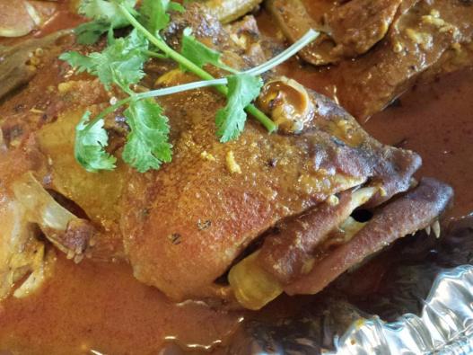 assam fish head curry