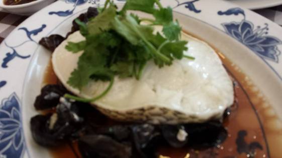 HK steamed cod with wood fungus