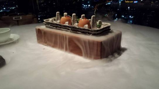 64degC 55mins sous vide egg with iberico ham