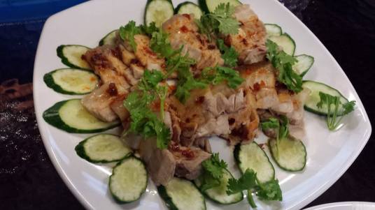 spicy garlic pork 蒜泥白肉