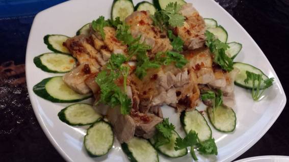 spicy garlic pork 蒜泥白肉