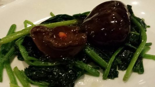 8-head abalone, mushroom & spinach